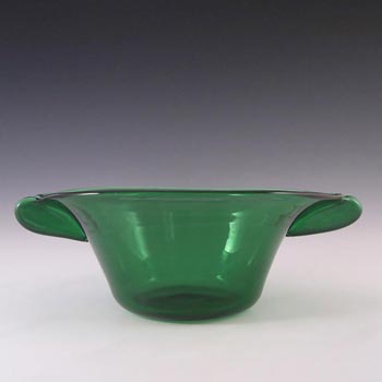 Stunning Empoli Verde 1970's Italian Green Glass Bowl