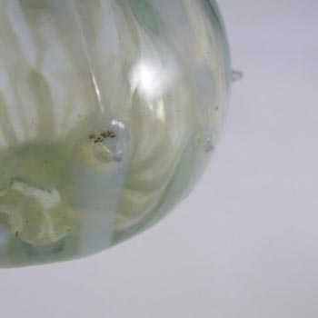 Victorian 1890's Opalescent / Pearline Glass Thorn Vase