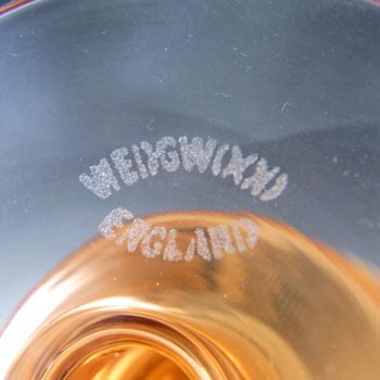 MARKED Wedgwood Topaz Glass Sheringham Candlestick RSW13/1