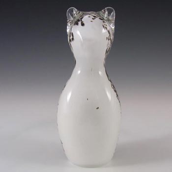 Wedgwood Brown + White Glass Cat RSW406 or SG440