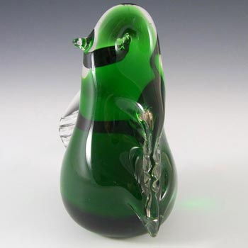 Wedgwood Green Glass Penguin Paperweight RSW72 - Marked