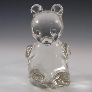 Wedgwood Clear Glass Teddy Bear Paperweight SG449