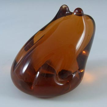 Wedgwood Topaz Glass Lilliput Frog Paperweight L5015
