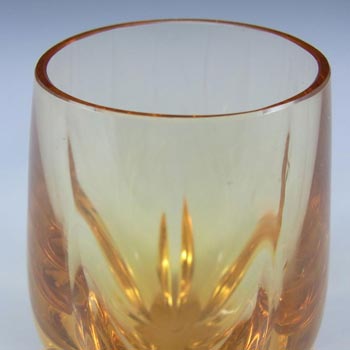 Whitefriars #9392 Baxter Golden Amber Glass Lobed Vase