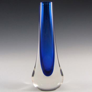 Whitefriars #9571 Baxter Royal Blue Glass Teardrop Vase
