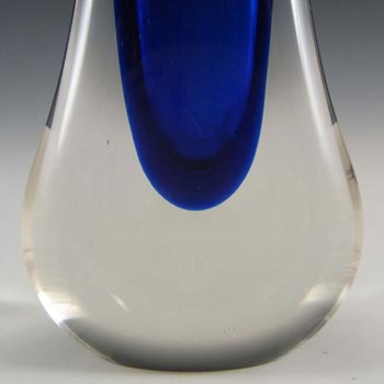 Whitefriars #9571 Baxter Royal Blue Glass Teardrop Vase