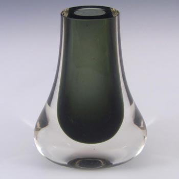 Whitefriars #9572 Baxter Willow Grey Glass Teardrop Vase