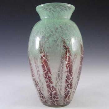 WMF Ikora 1930's Art Deco German Green Glass Vase