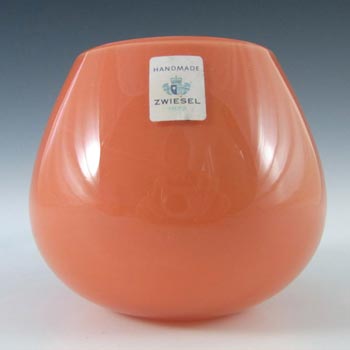 Schott Zwiesel German Orange Glass Vase/Candlestick