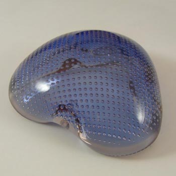 Ferro Italarts Murano Blue & Pink Glass Bullicante Bowl