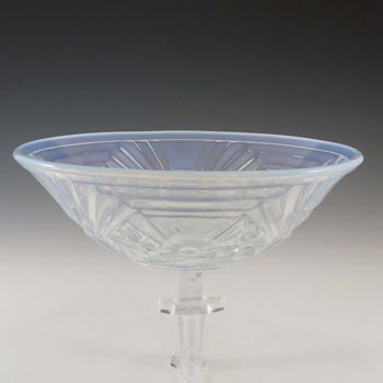 Jobling #6000 Art Deco Opaline/Opalescent Glass Flower Bowl
