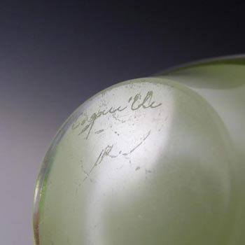 Flygsfors Coquille Glass Bowl by Paul Kedelv Signed '59