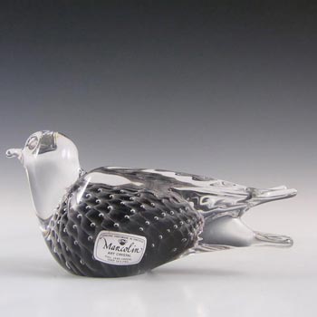 Marcolin / FM Konstglas Fumato Glass Bird - Signed + Labelled