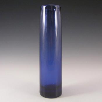 Holmegaard #16910 Per Lutken Blue Glass 'Safir' Vase - Signed