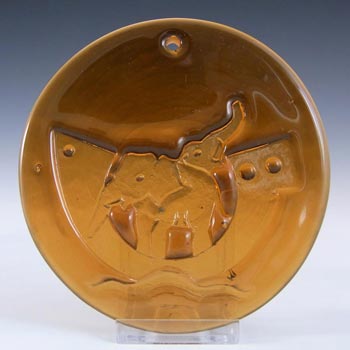 (image for) Holmegaard Michael Bang Amber Glass Noahs Arc Suncatcher