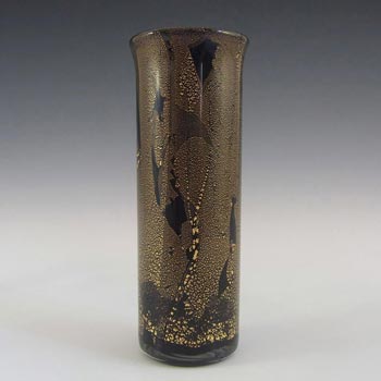Isle of Wight Studio/Harris 'Azurene Gold' Glass Vase
