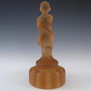 (image for) Cambridge Glass Art Deco Nude "Draped Lady" Figurine