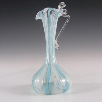 Murano 1950's Zanfirico Lattice Filigree Glass Vase