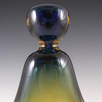 Mstisov Czech 1950s Glass Candlestick - Frantisek Zemek