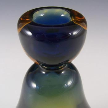 Mstisov Czech 1950s Glass Candlestick - Frantisek Zemek