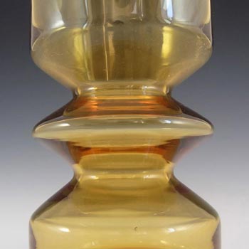 Riihimaki #1472 Riihimaen Tamara Aladin Amber Glass Vase
