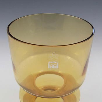 Riihimaki #1472 Riihimaen Tamara Aladin Amber Glass Vase