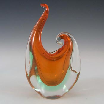 (image for) Murano/Venetian Red & Blue Sommerso Glass Sculpture