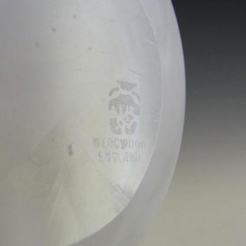 Wedgwood/Stennett-Willson White Opal Glass Vase - Marked