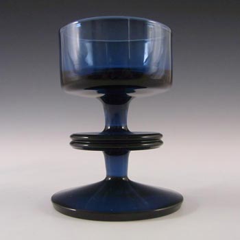 (image for) MARKED Wedgwood Sapphire Glass Sheringham Candlestick RSW13/1