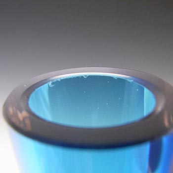 Whitefriars #9571 Baxter Kingfisher Blue Glass Teardrop Vase