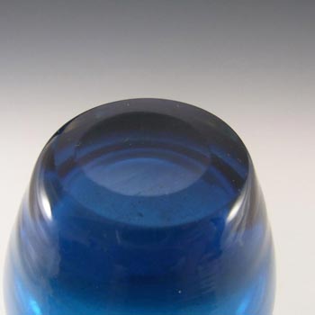 Whitefriars #9556 Baxter Kingfisher Blue Glass Beak Vase