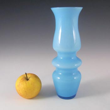 Ryd Swedish / Scandinavian Blue Cased Glass Hooped Vase