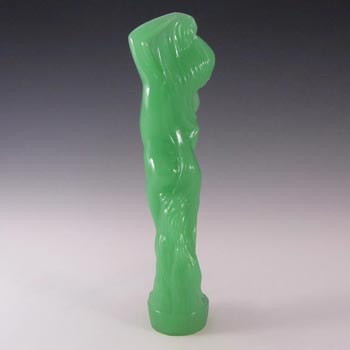 Jobling #2541 Art Deco Uranium Jadeite Green Glass Nude Lady Figurine
