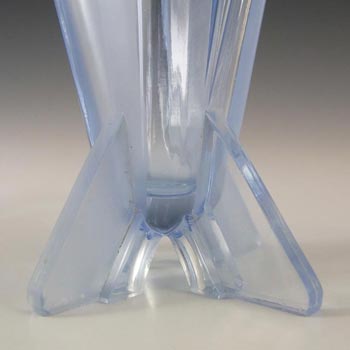 Stölzle #19249 Czech Art Deco 1930's Blue Glass Vase