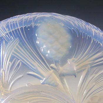 Jobling #5000 Art Deco Opaline/Opalescent Glass Fircone Bowl