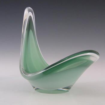 Flygsfors Coquille Glass Bowl by Paul Kedelv Signed \'61