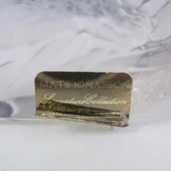Mats Jonasson #3376 Glass Lion Cub Paperweight - Signed