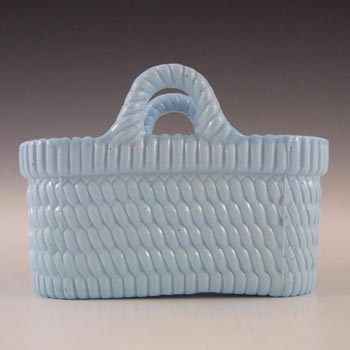 Sowerby #1192½ Victorian Blue Milk / Vitro-Porcelain Glass Bowl - Marked