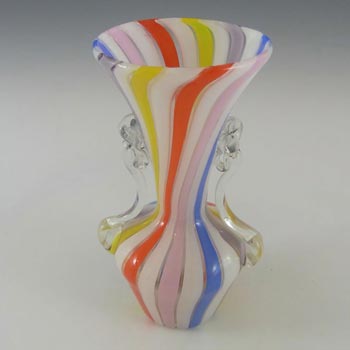 Murano/Venetian 1960's Filigree Glass Vase
