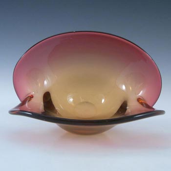 Seguso Dalla Venezia Murano Pink Glass Clam Bowl/Vase #1