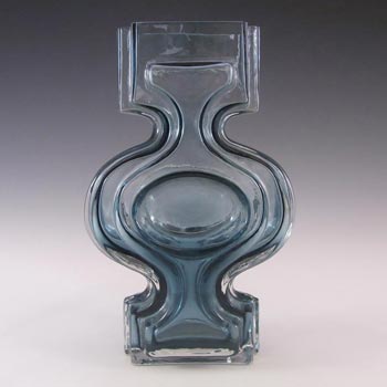 Riihimaki #1310 Riihimaen Blue Glass Helena Tynell 'Emma' Vase