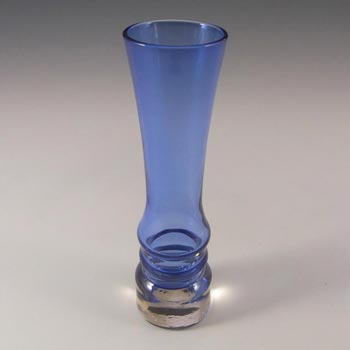 Sea Glasbruk 1970s Swedish Blue Glass Vase