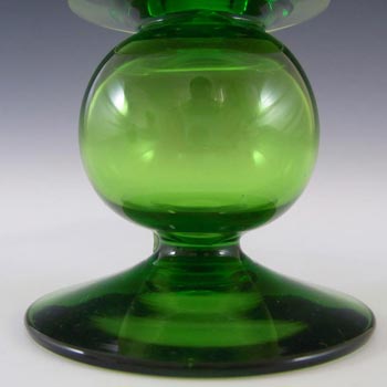 Wedgwood Green Glass Bulbous Candlestick RSW152