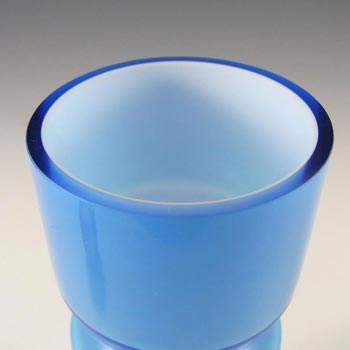 Alsterfors #S5000 Per Olof Ström Blue Cased Glass Vase