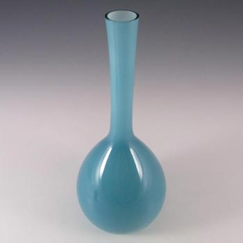 Elme 1970's Swedish/Scandinavian Blue Cased Glass Vase