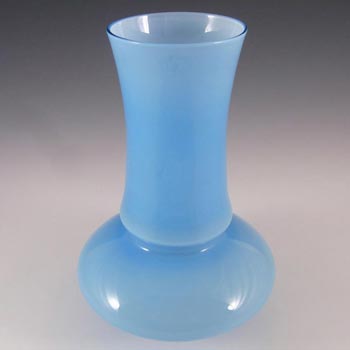Scandinavian/Swedish Retro 1960s Blue Cased Glass Vase