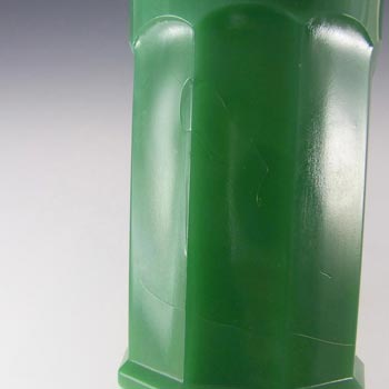 Davidson Art Deco 6.25" Jade Green Glass Vase #279
