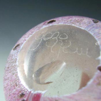 Gozo Maltese Glass 'Seashell' Vase - Signed + Labelled #2