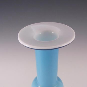 Holmegaard Carnaby Blue Glass 8.25" Vase by Christer Holmgren