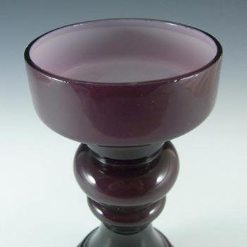 Japanese Purple Cased Hooped Glass Vase - Swedish Style